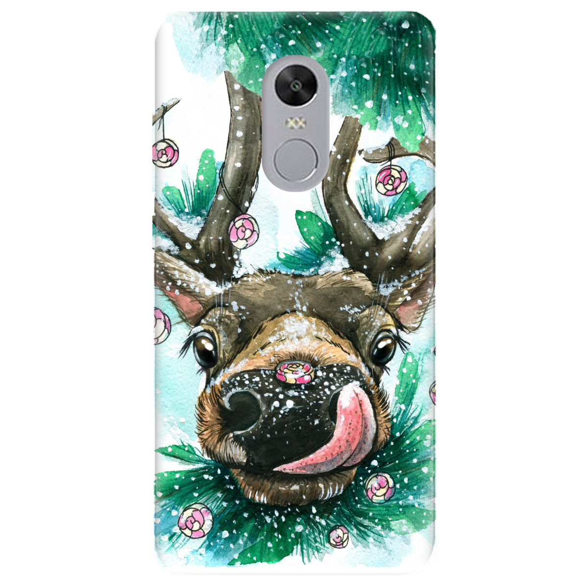 Чехол для Xiaomi Redmi 5 Plus прозрачный Сute deer - фото 1 - Чехлы для телефонов